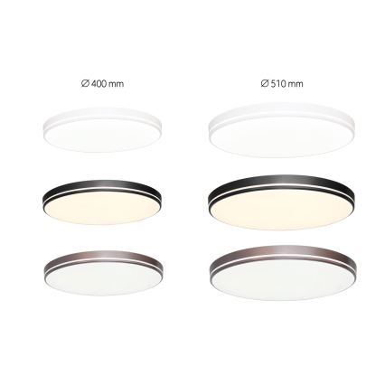 Immax NEO 07149-W40 - Plafón LED regulable NEO LITE AREAS LED/24W/230V Tuya Wi-Fi blanca + mando a distancia