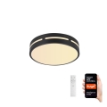 Immax NEO 07152-B40 - Plafón LED regulable NEO LITE PERFECTO LED/24W/230V Wi-Fi Tuya negro + mando a distancia