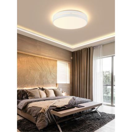 Immax NEO 07153-W30 - Plafón LED regulable NEO LITE PERFECTO LED/24W/230V Wi-Fi Tuya blanco + mando a distancia