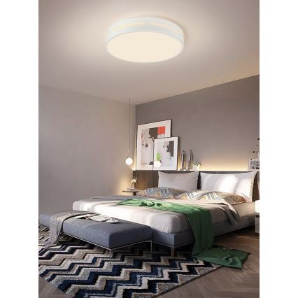 Immax NEO 07153-W30 - Plafón LED regulable NEO LITE PERFECTO LED/24W/230V Wi-Fi Tuya blanco + mando a distancia