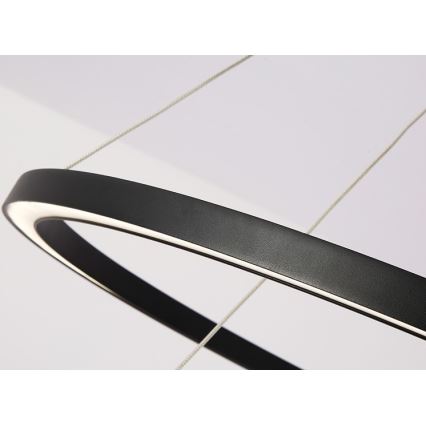 Immax NEO 07158-B80-60 - Lámpara de araña LED regulable FINO LED/93W/230V Tuya negro + mando a distancia