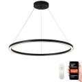 Immax NEO 07158-B80 - Lámpara de araña LED regulable FINO LED/60W/230V Tuya negro + mando a distancia