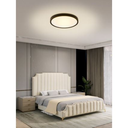 Immax NEO 07170-B60 - LED RGB+CCT Plafón con dimmer NEO LITE TUDO LED/65W/230V 2700-6500K Wi-Fi Tuya negro + control remoto