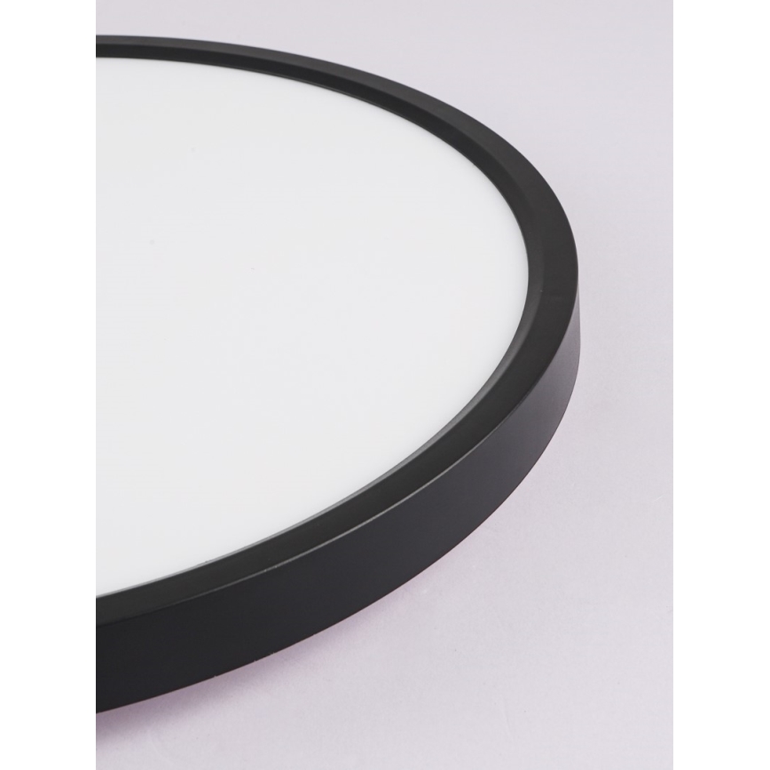 Immax NEO 07170-B60 - LED RGB+CCT Plafón con dimmer NEO LITE TUDO LED/65W/230V 2700-6500K Wi-Fi Tuya negro + control remoto