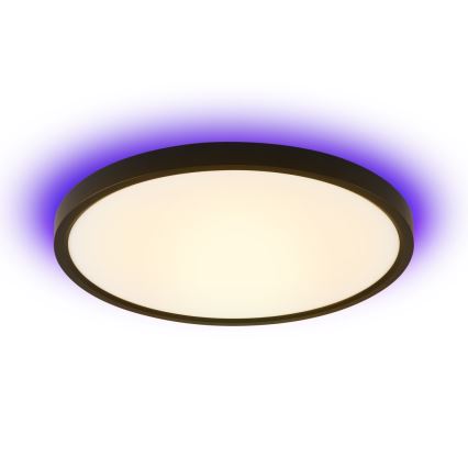 Immax NEO 07170-B60 - LED RGB+CCT Plafón con dimmer NEO LITE TUDO LED/65W/230V 2700-6500K Wi-Fi Tuya negro + control remoto