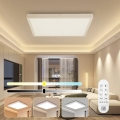 Immax NEO 07277L - Luz de techo LED regulable para baño NEO LITE FRAME LED/50W/230V IP44 Wi-Fi Tuya +remote mando blanco