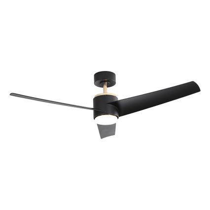 Immax NEO 07280L - Ventilador de techo LED BEAUTY LED/18W/230V Wi-Fi Tuya negro diá. 132 cm + control remoto