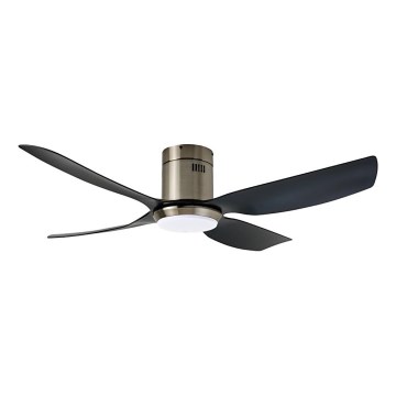 Immax NEO 07282L - Ventilador de techo regulable LED+CCT PURE LED/24W/230V 3000/4000/6000K Wi-Fi Tuya Ø 132 cm + mando a distancia