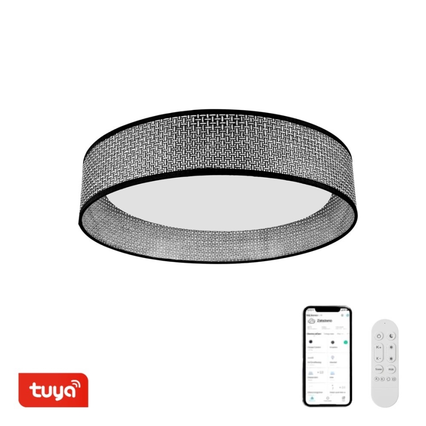 Immax NEO 07287L - LED+CCT Luminaria de techo regulable LONA LED/36W/230V 3000-6000K Wi-Fi Tuya Ø 45,5 cm + mando a distancia