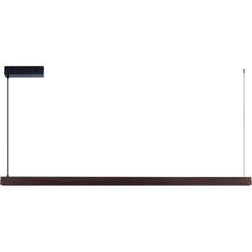 Immax NEO 07302L - Lámpara colgante LED regulable suspendida por cable MADEIRA LED/44W/230V Wi-Fi Tuya 202 cm nogal + mando a distancia