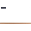 Immax NEO 07303L - Lámpara colgante LED regulable sobre cable MADEIRA LED/26W/230V Wi-Fi Tuya 122 cm roble + mando a distancia