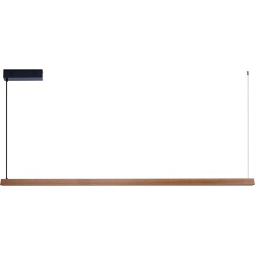 Immax NEO 07305L - Lámpara colgante LED regulable con cable MADEIRA LED/44W/230V Wi‑Fi Tuya 202 cm roble + mando a distancia