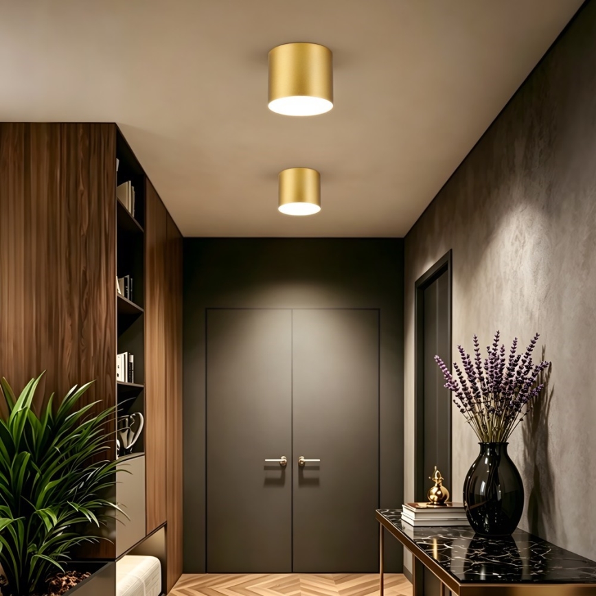 Immax NEO 07318L - Luminaria de techo LED regulable RONDATE LED/32W/230V diámetro 16,5 cm Wi-Fi Tuya color oro