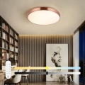 Immax NEO 07322L - Lámpara de techo LED regulable NEO LITE SEMPLICI LED/60W/230V Ø 60 cm Tuya oro rosa + mando a distancia
