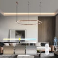 Immax NEO 07328L - Lámpara colgante regulable FINO LED/72W/230V 120 cm Tuya oro rosa + control remoto
