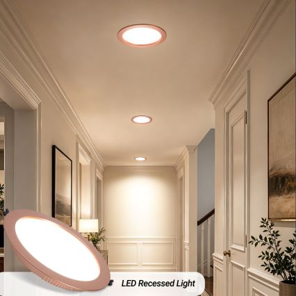 Immax NEO 07331L - Downlight empotrado LED regulable DOWN LED/36W/230V Wi-Fi Tuya Ø 23 cm oro rosa