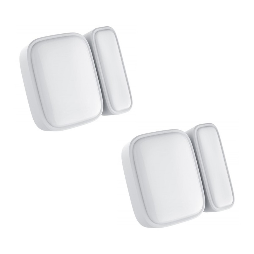 Immax NEO 07511L - SET 2x Sensor magnético para ventanas y puertas SMART 1xCR2032 Zigbee Tuya