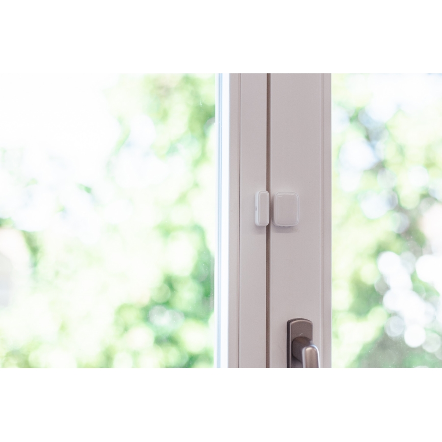 Immax NEO 07511L - SET 2x Sensor magnético para ventanas y puertas SMART 1xCR2032 Zigbee Tuya