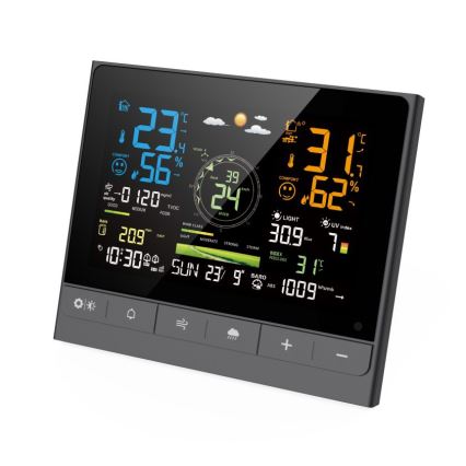 Immax NEO 07528L - Estación meteorológica profesional 7 en 1 NEO LITE SMART 5V/2xAAA + 3xAA