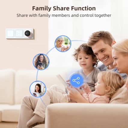Immax NEO 07540L - Interruptor inteligente para el control de persianas y estores 230V Wi-Fi Tuya