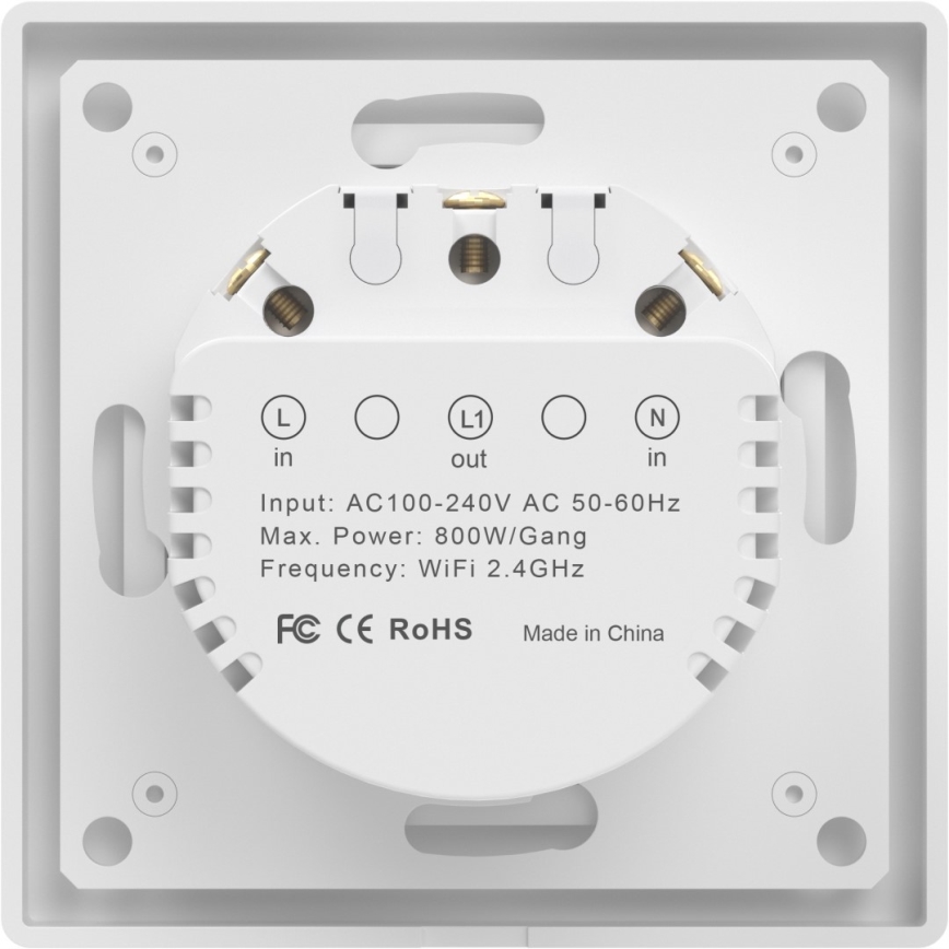 Immax NEO 07549L - Interruptor SMART de 1 botón 230 V