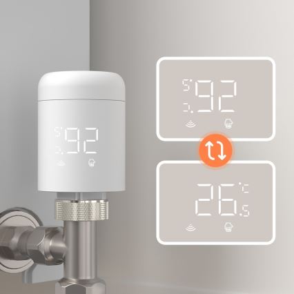 Immax NEO 07554L - Cabezal termostático 3xAA