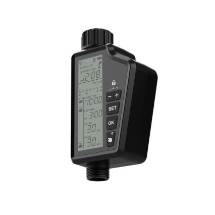 Immax NEO 07556L - Válvula de riego 4xAA IP65 Wi-Fi compatible con Tuya