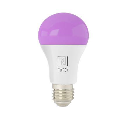 Immax NEO 07712L - LED RGB+CCT Bombilla regulable NEO LITE Inteligente E27/9W/230V Wi-Fi Tuya 2200 - 6500K