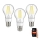 Immax NEO 07713C - SET 3x Bombilla LED regulable NEO LITE E27/7W/230V Wi-Fi Tuya