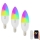 Immax NEO 07716CDO - JUEGO 3x LED RGB+CCT Bombilla regulable E14/6W/230V Wi-Fi Tuya + mando a distancia
