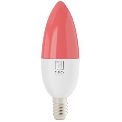 Immax NEO 07716CDO - JUEGO 3x LED RGB+CCT Bombilla regulable E14/6W/230V Wi-Fi Tuya + mando a distancia