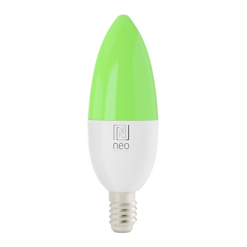 Immax NEO 07716L - LED RGB+CCT Bombilla regulable E14/5,5W/230V 2700K Wi-Fi Tuya