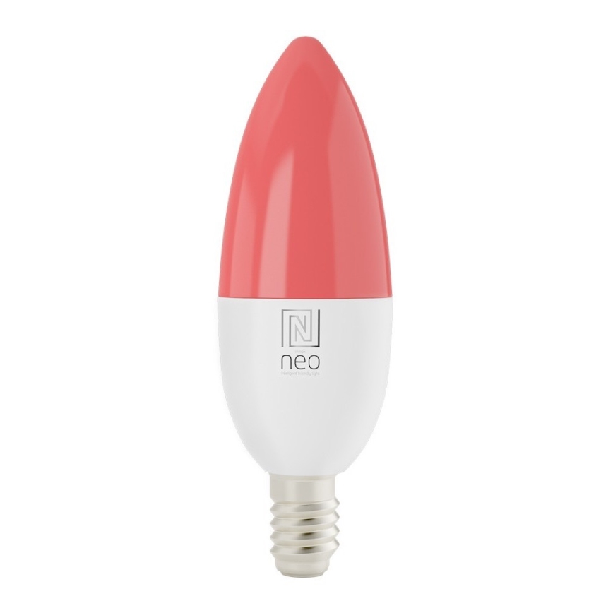 Immax NEO 07716L - LED RGB+CCT Bombilla regulable E14/5,5W/230V 2700K Wi-Fi Tuya