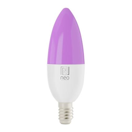 Immax NEO 07716L - LED RGB+CCT Bombilla regulable E14/5,5W/230V 2700K Wi-Fi Tuya
