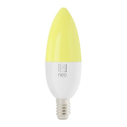 Immax NEO 07716L - LED RGB+CCT Bombilla regulable E14/5,5W/230V 2700K Wi-Fi Tuya