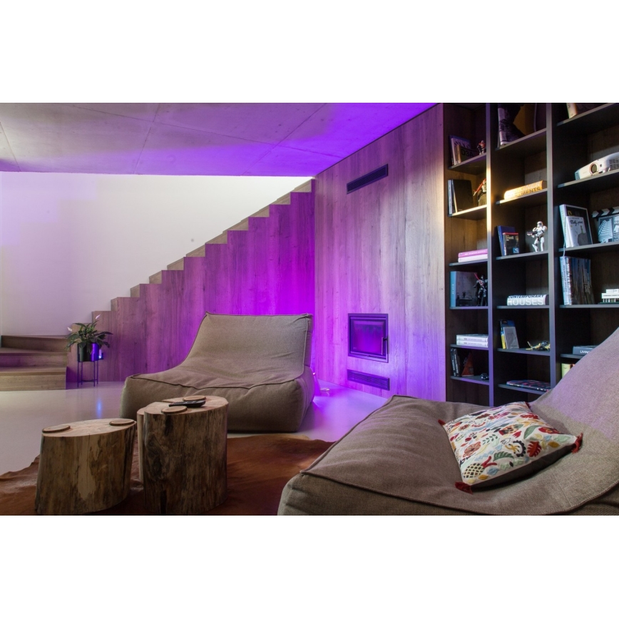 Immax NEO 07724L - LED RGB+CCT Bombilla regulable GU10/4,8W/230V 2700K Wi-Fi Tuya