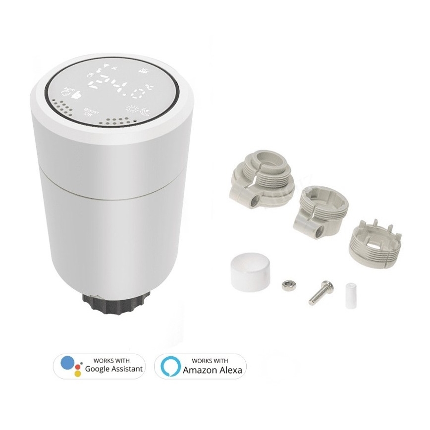 Immax NEO 07732A - SET 3x Cabezal termostático 2xAA/3V Tuya