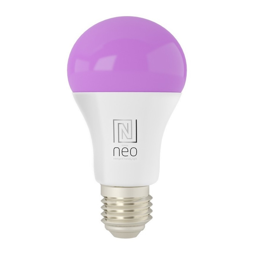 Immax NEO 07743L - Bombilla LED RGB+CCT regulable E27/11W/230V 2700-6500K Tuya