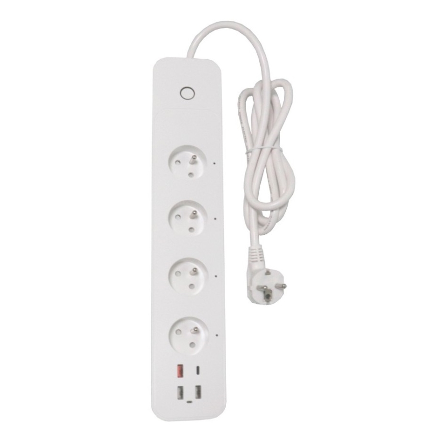 Immax NEO 07771L - Regleta NEO LITE Smart 4AC+3xUSB+1xUSB-C Wi-Fi Tuya
