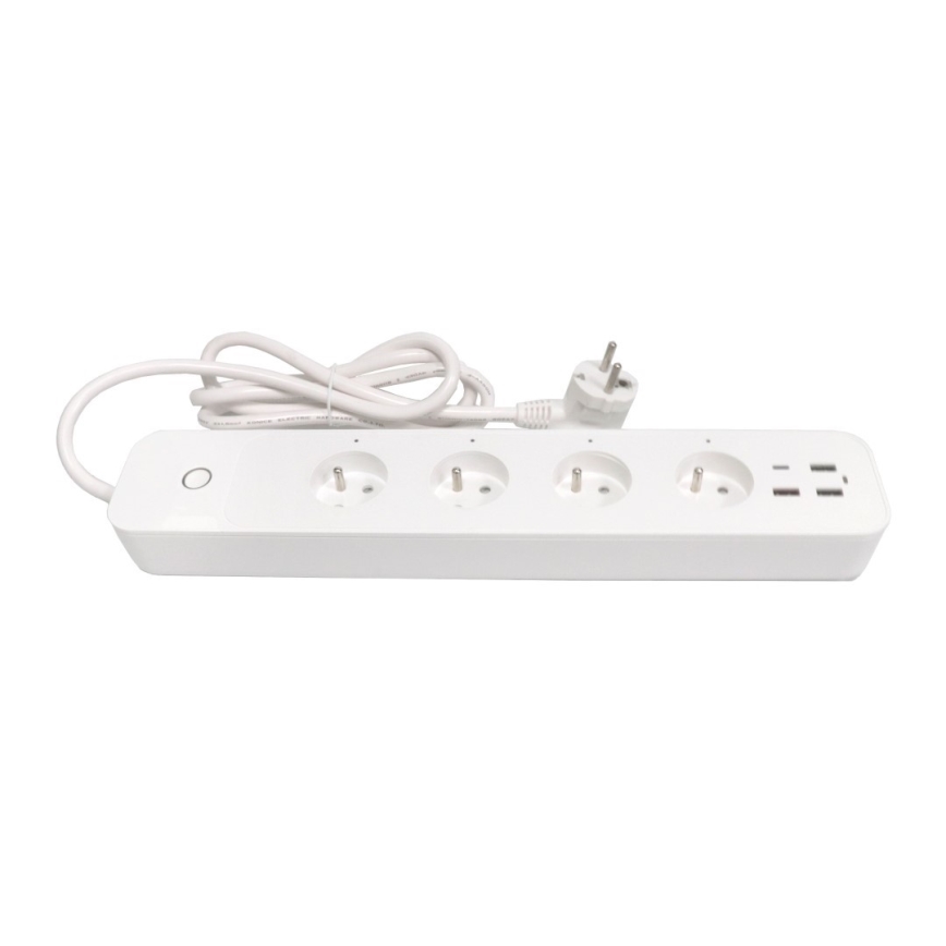 Immax NEO 07771L - Regleta NEO LITE Smart 4AC+3xUSB+1xUSB-C Wi-Fi Tuya