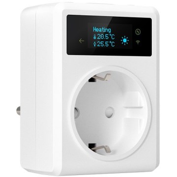 Immax NEO 07811L - Enchufe inteligente con termómetro F 3680W Tuya Wi-Fi