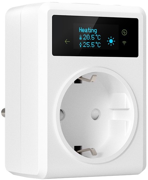 Immax NEO 07811L - Enchufe inteligente con termómetro F 3680W Tuya Wi-Fi
