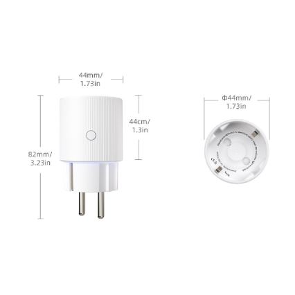 Immax NEO 07813L - Enchufe inteligente F 3500W Tuya Wi-Fi