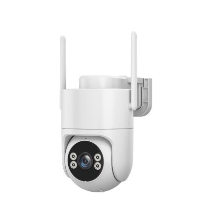 Immax NEO 07819L - Cámara exterior inteligente con sensor 4 MP 5V IP65 Tuya Wi-Fi