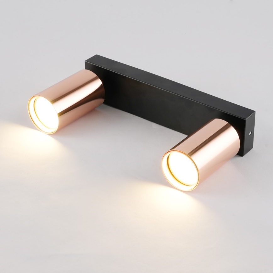 Immax NEO 08302L - Foco orientable PUNTO 2xGU10/9W/230V oro rosa