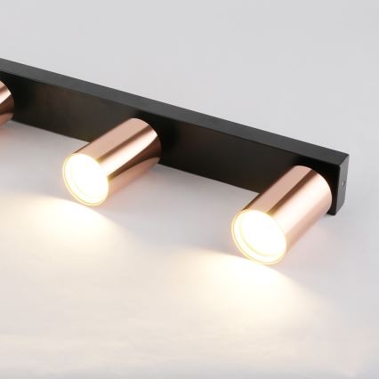 Immax NEO 08303L - Lámpara de focos PUNTO 4xGU10/9W/230V oro rosa
