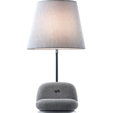 Immax NEO 09109L - Lámpara de mesa LED regulable con carga inalámbrica Qi SOFA LED/6W/230V gris