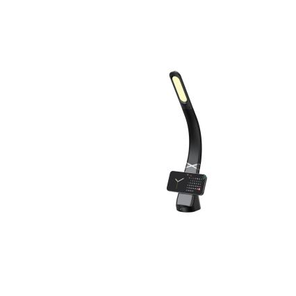 Immax NEO 09110L - Lámpara de mesa LED regulable con carga inalámbrica MAGIC LED/5W/230V, negra
