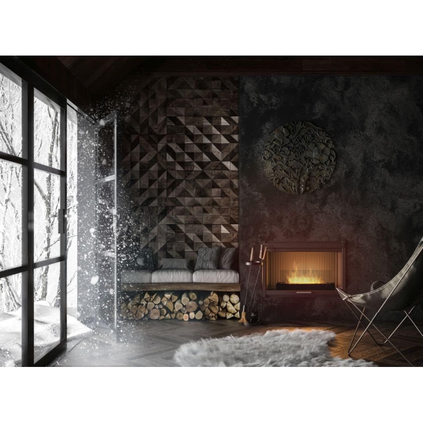InFire - Chimenea BIO 8x60 cm 3kW negro