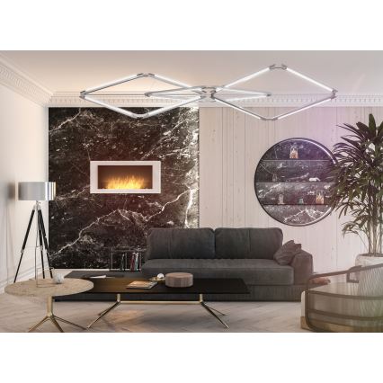InFire - Chimenea BIO de pared 120x56 cm 3kW blanca